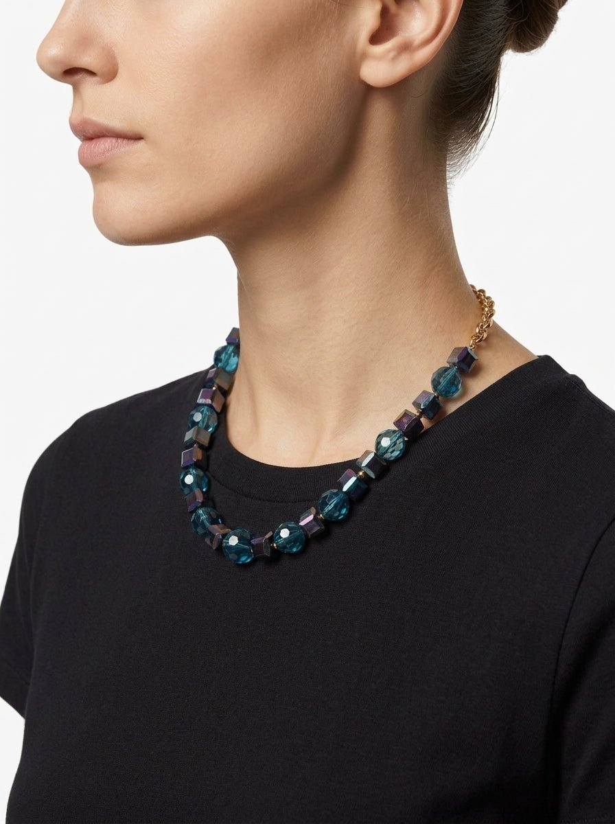 Collar Justmine Piedras Colores