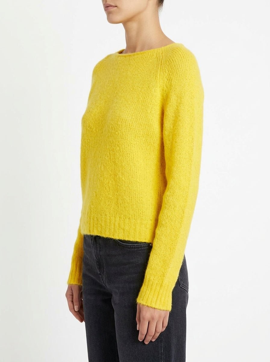 Jersey Scaglione Boat Neck Amarillo