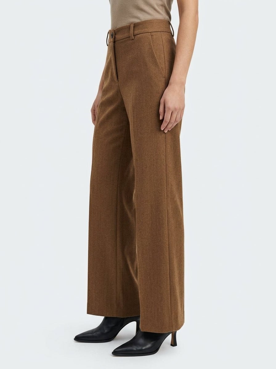 AgoeFilo Via Francigena Herringbone Beige Pants