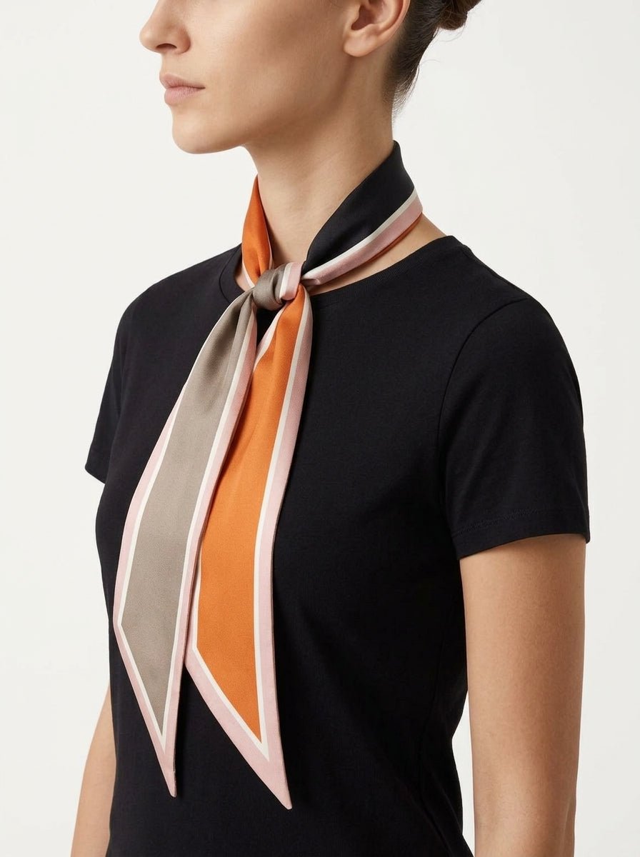 Twilly Il Baco Da Seta Color Block Negro