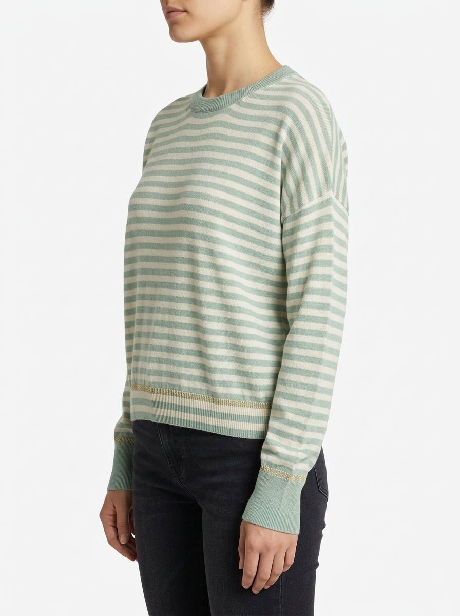 Jersey B-YU Rayas Lurex Agua