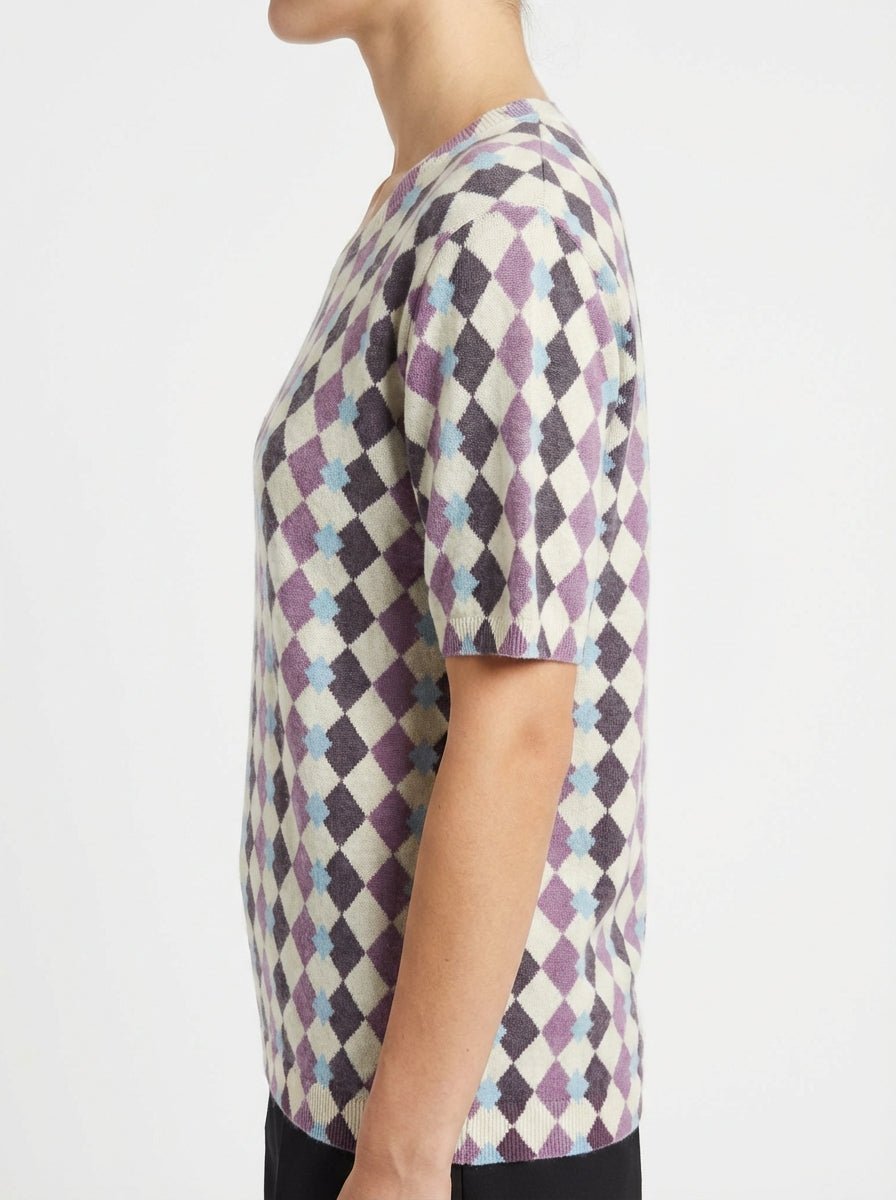 In Bed With You Pull Losanges Lilas