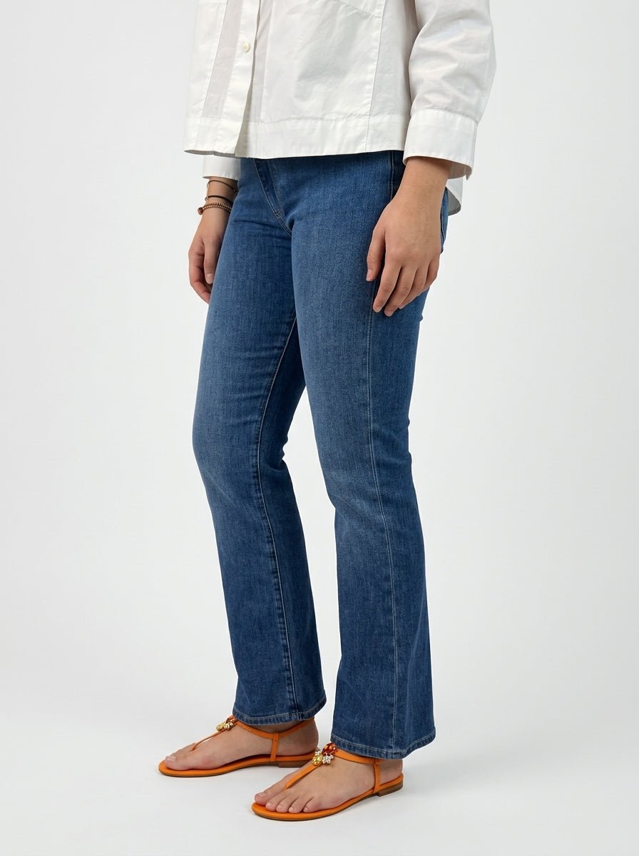 Jeans Cigala's Bell Bottom Crop Azul
