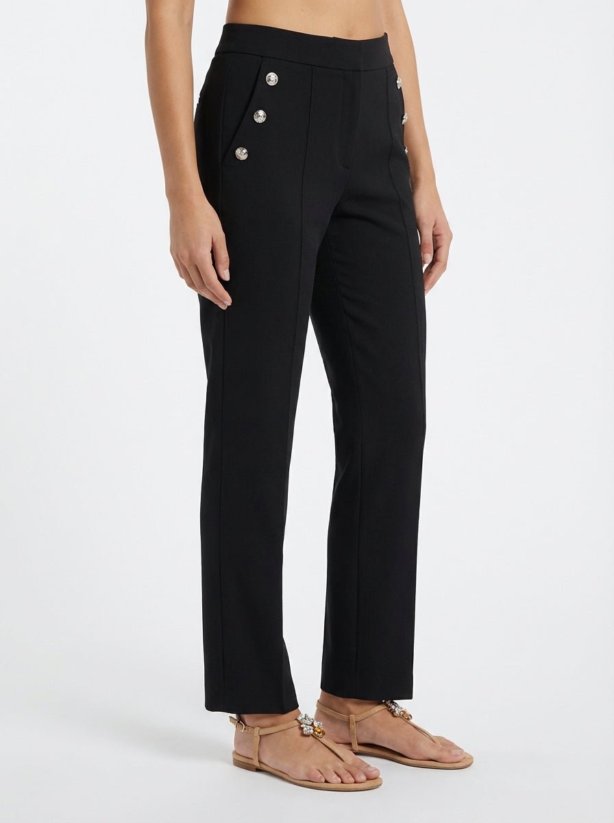 Pantalon Andam avec boutons dorés