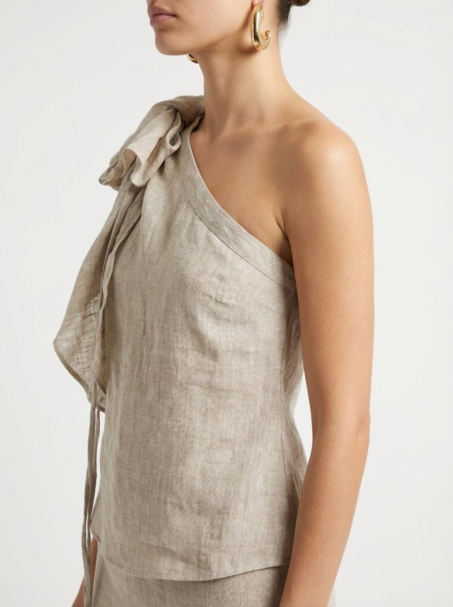 Top SU Flor Lin Sable