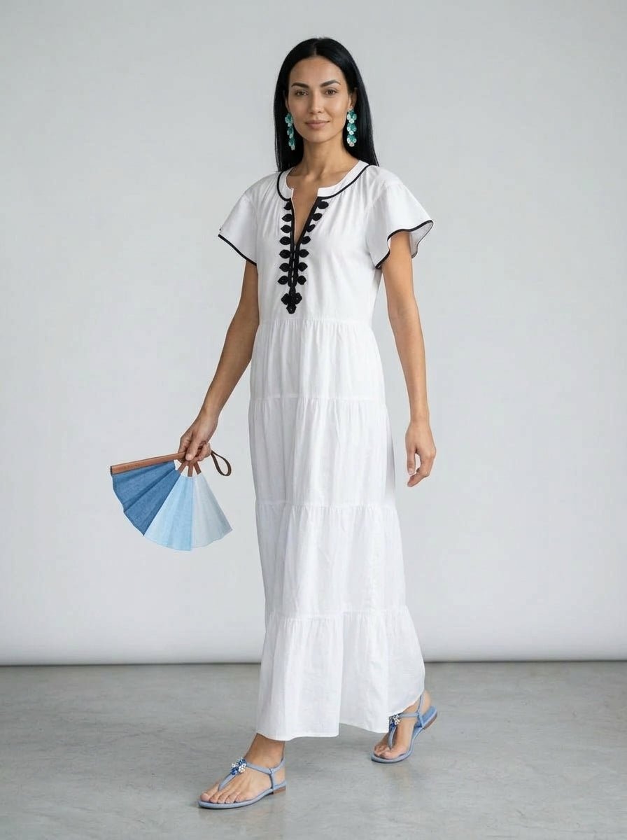 Vestido Rose And Rose Camelia Blanco