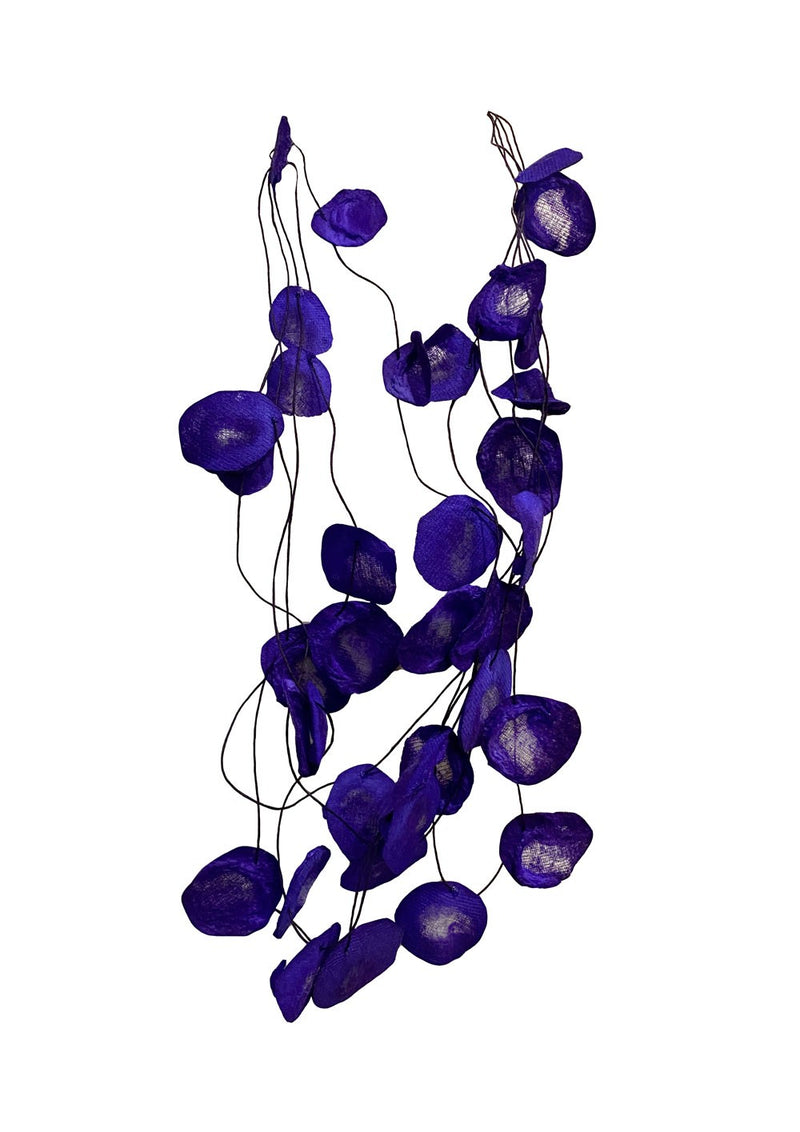 Collier violet pétale de liane Ana Hagopian