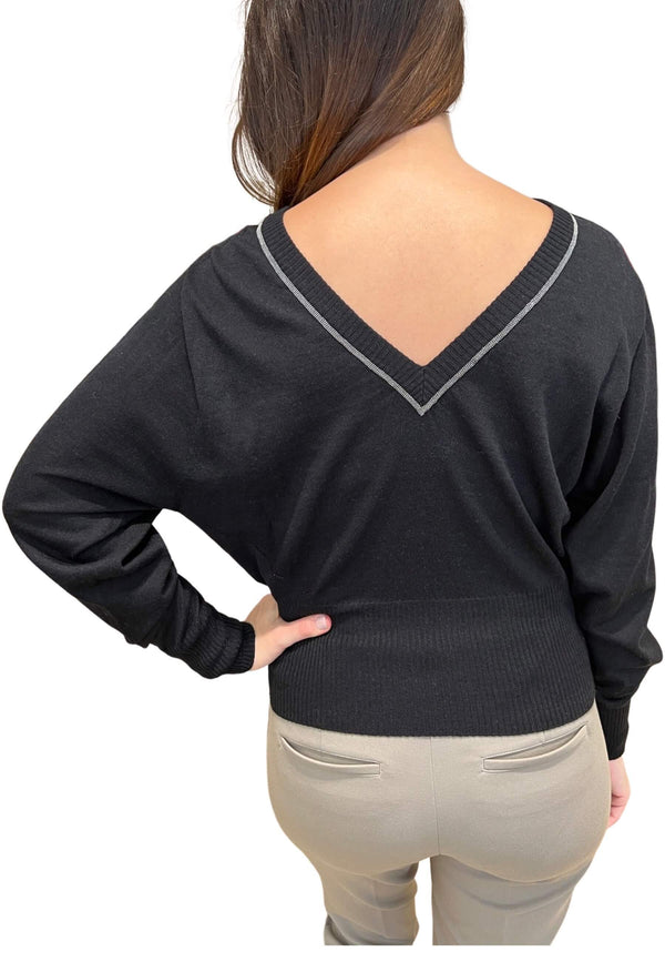 Fabiana Filippi Short V-Back Sweater