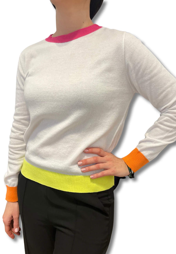 Aggel Long Sleeve Strawberry/Lime Sweater