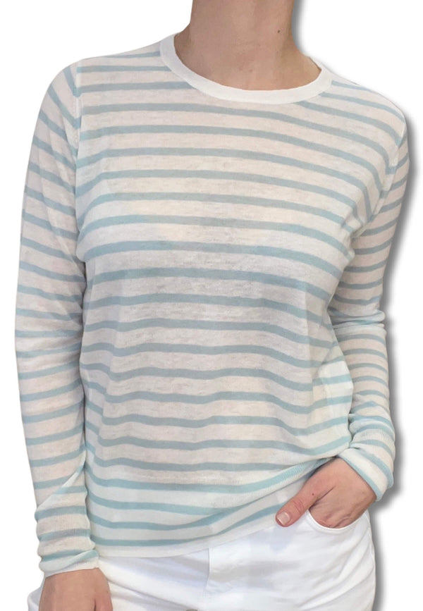 CT Plage Striped Round Neck Sweater