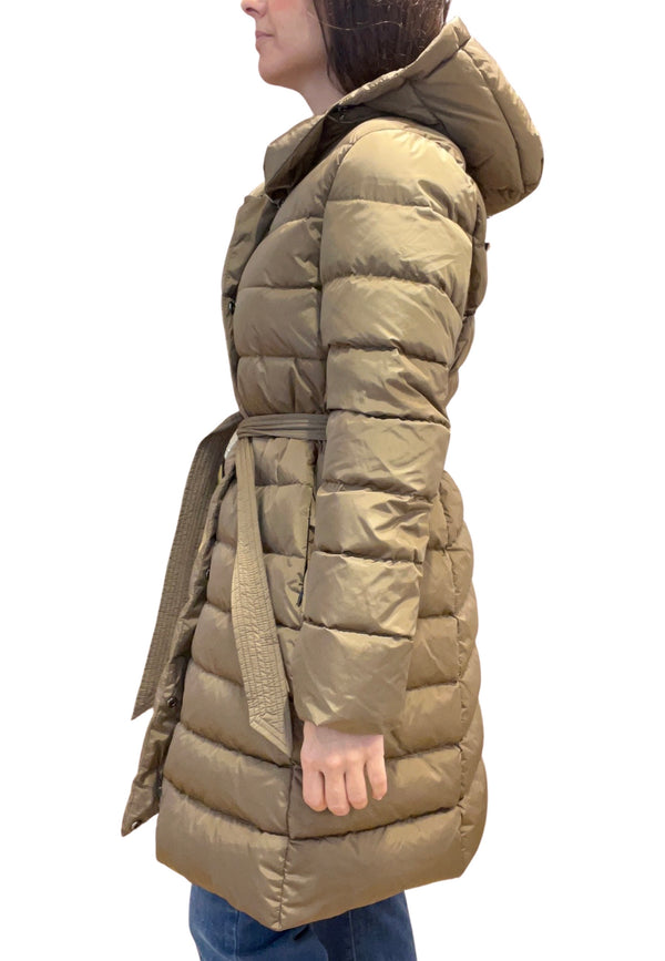VLab Down Jacket with Hood and Belt