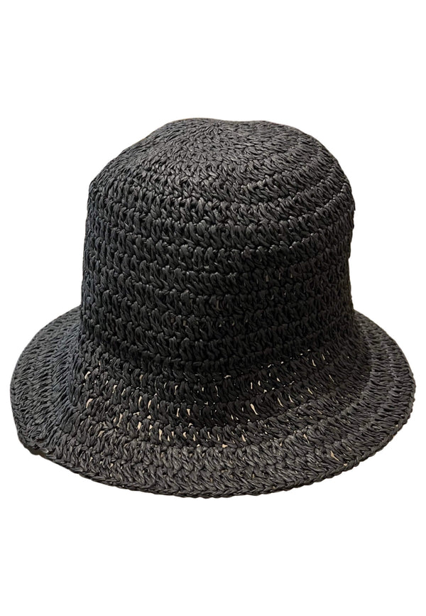 Il Baco Da Seta Raffia Gray Hat