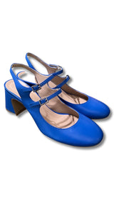 Chaussure en cuir bleu Studio Malori