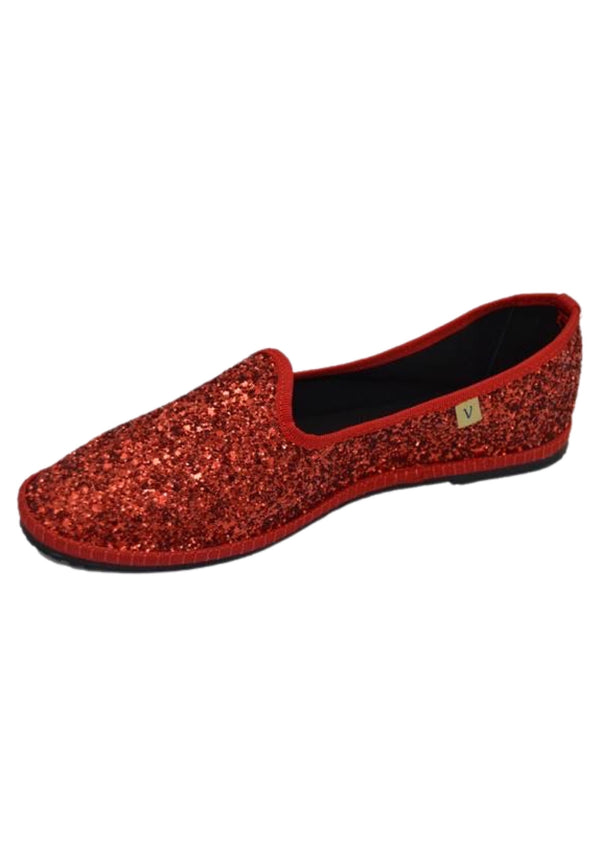 Zapato Veneziana Glitter Rojo